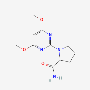 1-(4,6-dimethoxypyrimidin-2-yl)pyrrolidine-2-carboxamide
