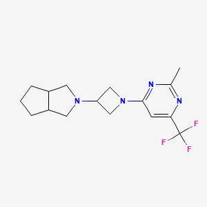 2-methyl-4-(3-{octahydrocyclopenta[c]pyrrol-2-yl}azetidin-1-yl)-6-(trifluoromethyl)pyrimidine