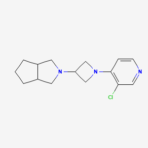 molecular formula C15H20ClN3 B6448053 3-chloro-4-(3-{octahydrocyclopenta[c]pyrrol-2-yl}azetidin-1-yl)pyridine CAS No. 2548999-87-5