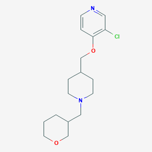B6448064 3-chloro-4-({1-[(oxan-3-yl)methyl]piperidin-4-yl}methoxy)pyridine CAS No. 2549050-48-6