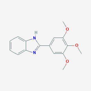 molecular formula C16H16N2O3 B064481 2-(3,4,5-三甲氧基苯基)-1H-苯并咪唑 CAS No. 175714-45-1