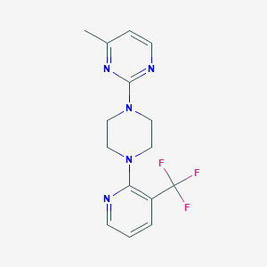 4-methyl-2-{4-[3-(trifluoromethyl)pyridin-2-yl]piperazin-1-yl}pyrimidine