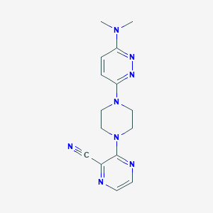 3-{4-[6-(dimethylamino)pyridazin-3-yl]piperazin-1-yl}pyrazine-2-carbonitrile
