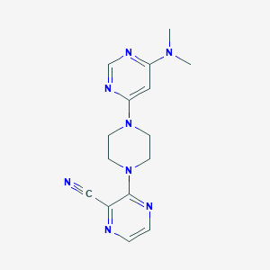 3-{4-[6-(dimethylamino)pyrimidin-4-yl]piperazin-1-yl}pyrazine-2-carbonitrile