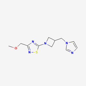 5-{3-[(1H-imidazol-1-yl)methyl]azetidin-1-yl}-3-(methoxymethyl)-1,2,4-thiadiazole