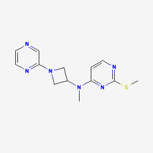 N-methyl-2-(methylsulfanyl)-N-[1-(pyrazin-2-yl)azetidin-3-yl]pyrimidin-4-amine