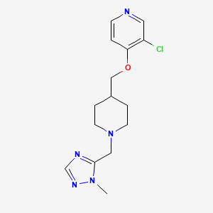 3-chloro-4-({1-[(1-methyl-1H-1,2,4-triazol-5-yl)methyl]piperidin-4-yl}methoxy)pyridine