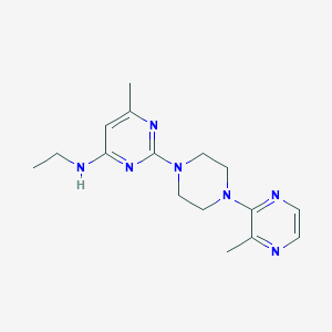 N-ethyl-6-methyl-2-[4-(3-methylpyrazin-2-yl)piperazin-1-yl]pyrimidin-4-amine