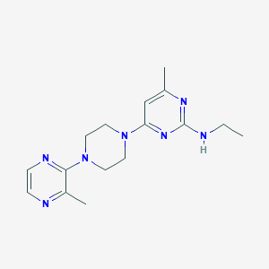 N-ethyl-4-methyl-6-[4-(3-methylpyrazin-2-yl)piperazin-1-yl]pyrimidin-2-amine