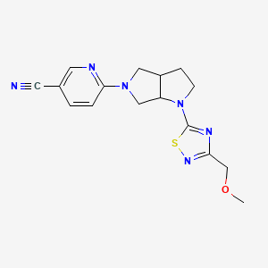 6-{1-[3-(methoxymethyl)-1,2,4-thiadiazol-5-yl]-octahydropyrrolo[2,3-c]pyrrol-5-yl}pyridine-3-carbonitrile