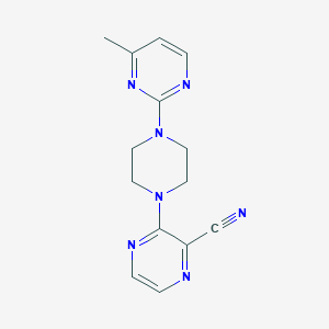 3-[4-(4-methylpyrimidin-2-yl)piperazin-1-yl]pyrazine-2-carbonitrile