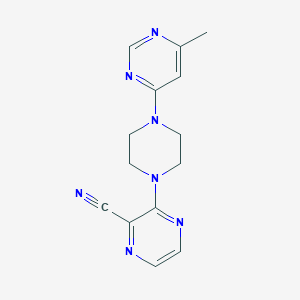 3-[4-(6-methylpyrimidin-4-yl)piperazin-1-yl]pyrazine-2-carbonitrile