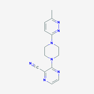 3-[4-(6-methylpyridazin-3-yl)piperazin-1-yl]pyrazine-2-carbonitrile