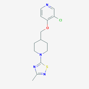 3-chloro-4-{[1-(3-methyl-1,2,4-thiadiazol-5-yl)piperidin-4-yl]methoxy}pyridine