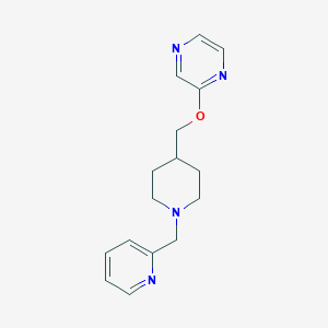 2-({1-[(pyridin-2-yl)methyl]piperidin-4-yl}methoxy)pyrazine