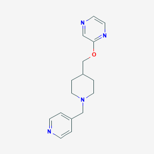 2-({1-[(pyridin-4-yl)methyl]piperidin-4-yl}methoxy)pyrazine
