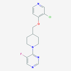 4-(4-{[(3-chloropyridin-4-yl)oxy]methyl}piperidin-1-yl)-5-fluoropyrimidine