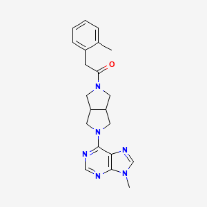 1-[5-(9-methyl-9H-purin-6-yl)-octahydropyrrolo[3,4-c]pyrrol-2-yl]-2-(2-methylphenyl)ethan-1-one