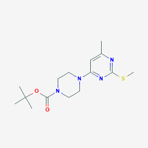 tert-butyl 4-[6-methyl-2-(methylsulfanyl)pyrimidin-4-yl]piperazine-1-carboxylate