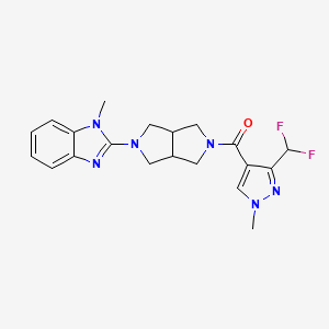 2-{5-[3-(difluoromethyl)-1-methyl-1H-pyrazole-4-carbonyl]-octahydropyrrolo[3,4-c]pyrrol-2-yl}-1-methyl-1H-1,3-benzodiazole