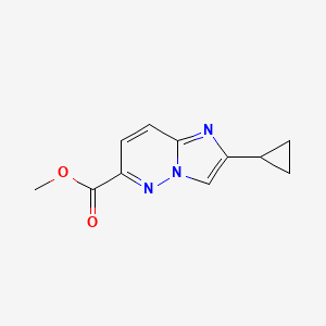 methyl 2-cyclopropylimidazo[1,2-b]pyridazine-6-carboxylate