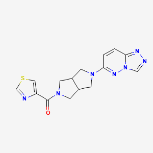 4-(5-{[1,2,4]triazolo[4,3-b]pyridazin-6-yl}-octahydropyrrolo[3,4-c]pyrrole-2-carbonyl)-1,3-thiazole