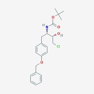 Tert-butyl (2S,3S)-1-(4-(benzyloxy)phenyl)-4-chloro-3-hydroxybutan-2-ylcarbamate