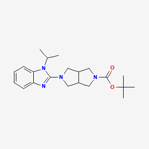 B6450659 tert-butyl 5-[1-(propan-2-yl)-1H-1,3-benzodiazol-2-yl]-octahydropyrrolo[3,4-c]pyrrole-2-carboxylate CAS No. 2549050-91-9