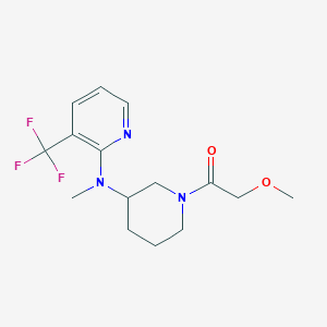 B6451072 2-methoxy-1-(3-{methyl[3-(trifluoromethyl)pyridin-2-yl]amino}piperidin-1-yl)ethan-1-one CAS No. 2549063-75-2