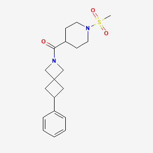 2-(1-methanesulfonylpiperidine-4-carbonyl)-6-phenyl-2-azaspiro[3.3]heptane