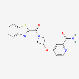 4-{[1-(1,3-benzothiazole-2-carbonyl)azetidin-3-yl]oxy}pyridine-2-carboxamide