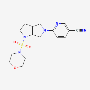 6-[1-(morpholine-4-sulfonyl)-octahydropyrrolo[2,3-c]pyrrol-5-yl]pyridine-3-carbonitrile