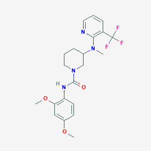 N-(2,4-dimethoxyphenyl)-3-{methyl[3-(trifluoromethyl)pyridin-2-yl]amino}piperidine-1-carboxamide