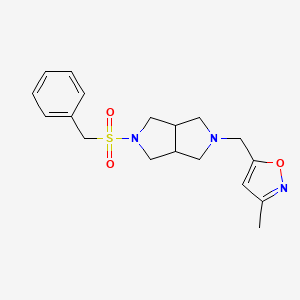 3-methyl-5-({5-phenylmethanesulfonyl-octahydropyrrolo[3,4-c]pyrrol-2-yl}methyl)-1,2-oxazole