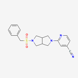 2-{5-phenylmethanesulfonyl-octahydropyrrolo[3,4-c]pyrrol-2-yl}pyridine-4-carbonitrile