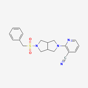 2-{5-phenylmethanesulfonyl-octahydropyrrolo[3,4-c]pyrrol-2-yl}pyridine-3-carbonitrile