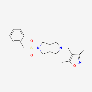 3,5-dimethyl-4-({5-phenylmethanesulfonyl-octahydropyrrolo[3,4-c]pyrrol-2-yl}methyl)-1,2-oxazole