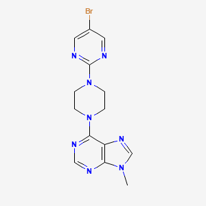 6-[4-(5-bromopyrimidin-2-yl)piperazin-1-yl]-9-methyl-9H-purine