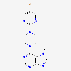 6-[4-(5-bromopyrimidin-2-yl)piperazin-1-yl]-7-methyl-7H-purine