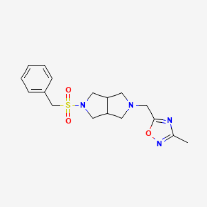 3-methyl-5-({5-phenylmethanesulfonyl-octahydropyrrolo[3,4-c]pyrrol-2-yl}methyl)-1,2,4-oxadiazole