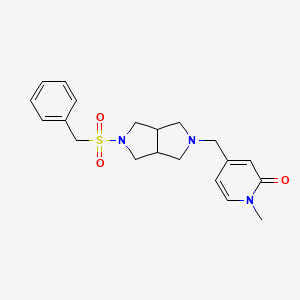 1-methyl-4-({5-phenylmethanesulfonyl-octahydropyrrolo[3,4-c]pyrrol-2-yl}methyl)-1,2-dihydropyridin-2-one