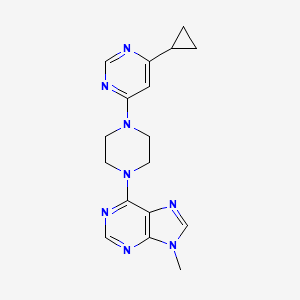 6-[4-(6-cyclopropylpyrimidin-4-yl)piperazin-1-yl]-9-methyl-9H-purine