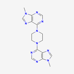 9-methyl-6-[4-(9-methyl-9H-purin-6-yl)piperazin-1-yl]-9H-purine