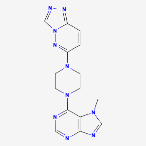 7-methyl-6-(4-{[1,2,4]triazolo[4,3-b]pyridazin-6-yl}piperazin-1-yl)-7H-purine