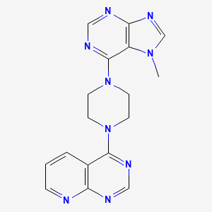 7-methyl-6-(4-{pyrido[2,3-d]pyrimidin-4-yl}piperazin-1-yl)-7H-purine
