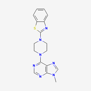 6-[4-(1,3-benzothiazol-2-yl)piperazin-1-yl]-9-methyl-9H-purine
