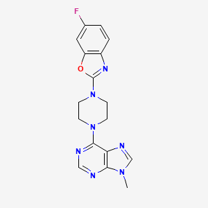 6-[4-(6-fluoro-1,3-benzoxazol-2-yl)piperazin-1-yl]-9-methyl-9H-purine
