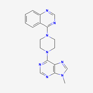 4-[4-(9-methyl-9H-purin-6-yl)piperazin-1-yl]quinazoline