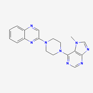 2-[4-(7-methyl-7H-purin-6-yl)piperazin-1-yl]quinoxaline