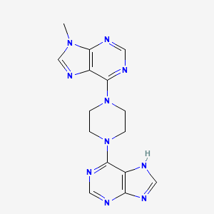 9-methyl-6-[4-(9H-purin-6-yl)piperazin-1-yl]-9H-purine